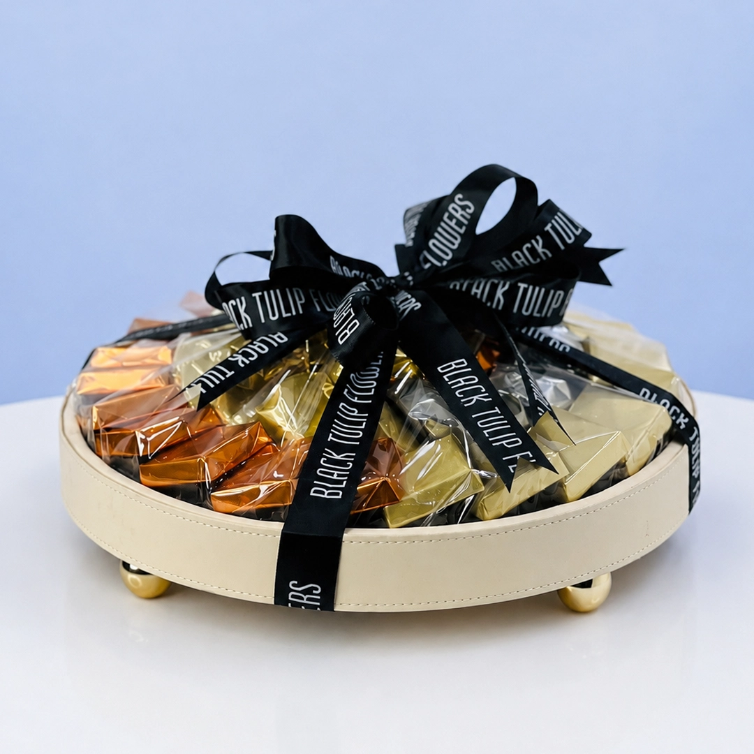 1kg Classic Assorted Chocolate Leather Tray